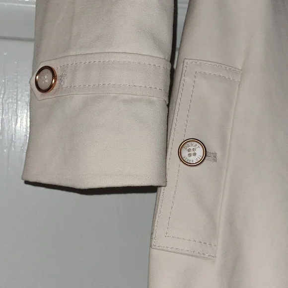 Ted Baker Girls Pink Flared Trench Coat - Picture 3 of 8